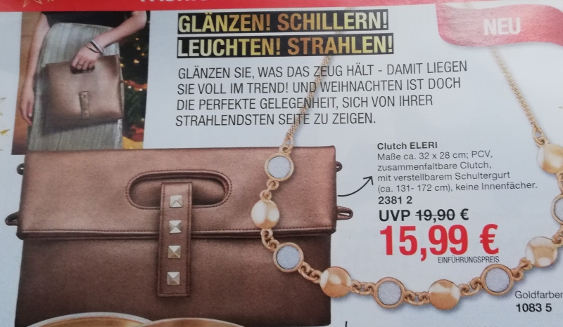 AVON Clutch ELERI (Ausstellungsstück )